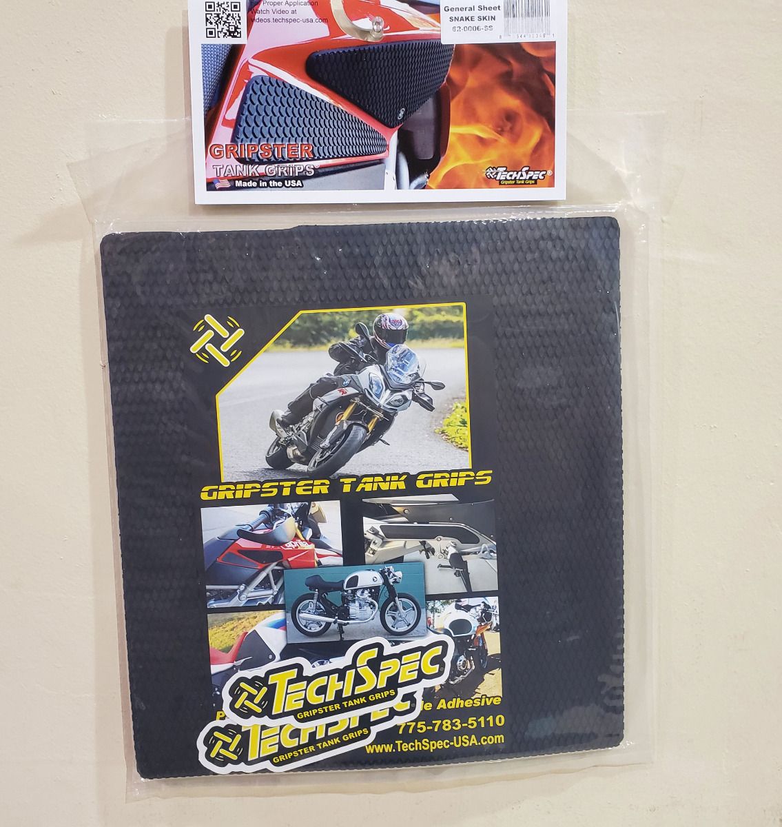 motorcycle tank grips and tank Pads - techspec